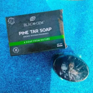 BLACK GEM Pine Tar Bathing Soap Bar For MEN WOMEN